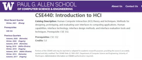 UW HCI人機交互