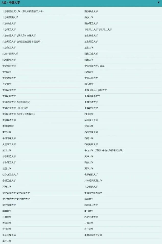 UCL在今年公布了中國(guó)高校school list