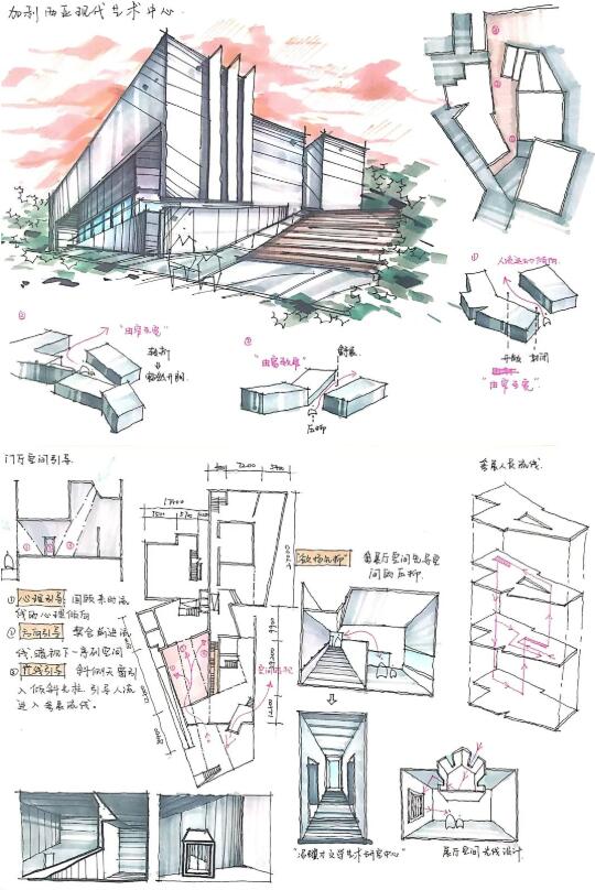 學生作品：經(jīng)典建筑案例抄繪