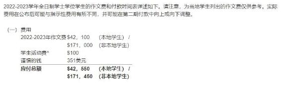 香港大學(xué)本科生學(xué)費(fèi)